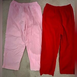 Ragland Size 6 girls pink corduroy pants and red corduroy pants bundle